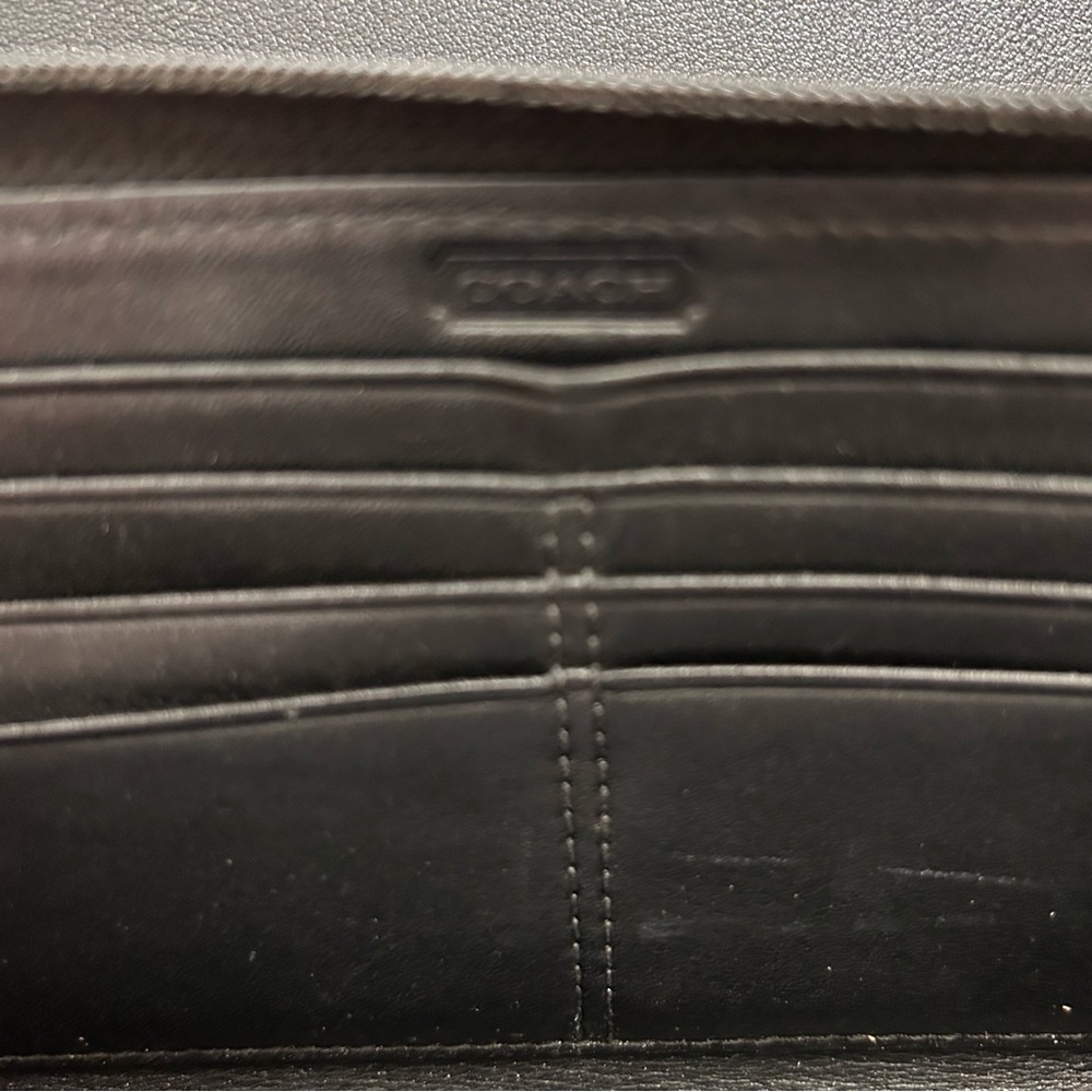 Coach Red and Black Tartan Wristlet - Picture 5 of 6